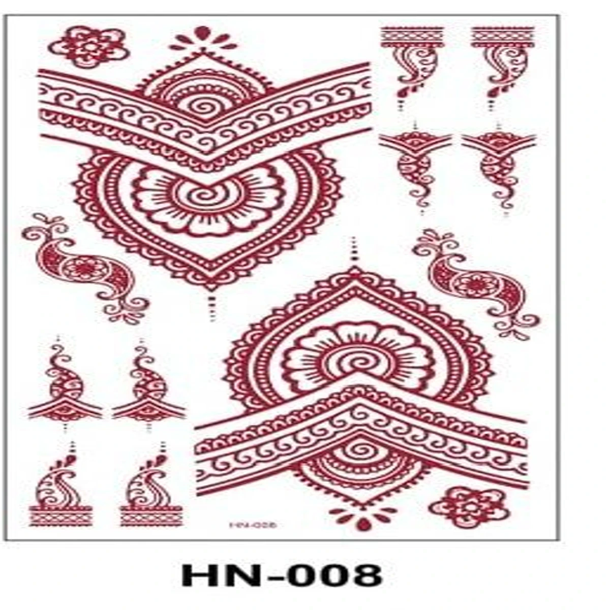 6PCS Henna Mehendi Tatto Sticker Waterproof [6PCS COMBO]