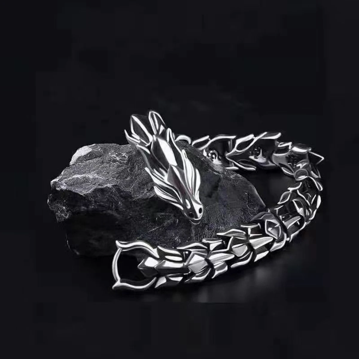 Stainless Steel Dragon Bracelet