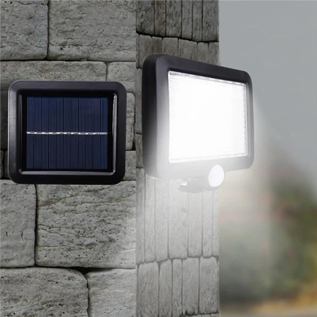 Outdoor 56 LED Waterproof LED Solar Wall Light Security light Wall lamp with PIR Motion Sensor